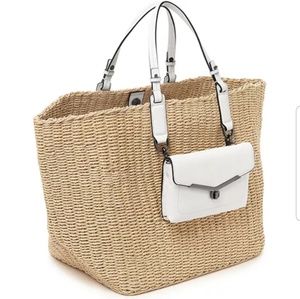 Botkier Valentina Straw Tote in Marshmellow